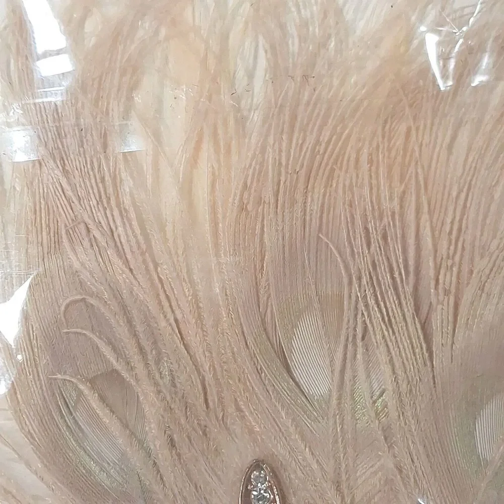 1920s Flapper Headband Gatsby Rhinestone Feather Costume Hair Accessory